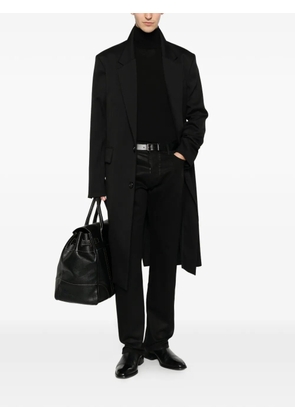 TOM FORD coated straight-leg trousers - Black