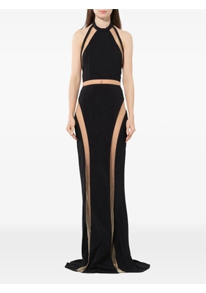 Balmain cut-out halterneck maxi dress - Black