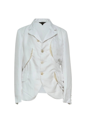 Comme Des Garçons deconstructed distressed jacket - White