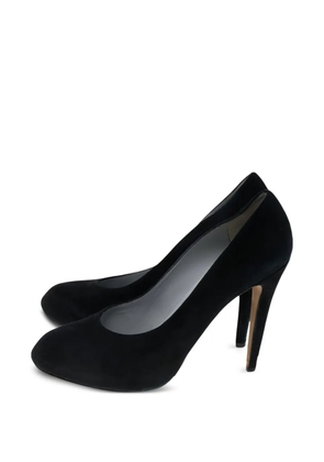 Sergio Rossi Vintage round-toe suede heeled pumps - Black