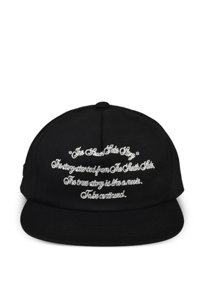 BREATH logo-embroidered snapback cap - Black