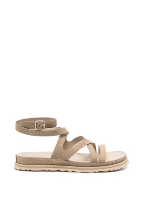 UGG croc-effect sandals - Neutrals
