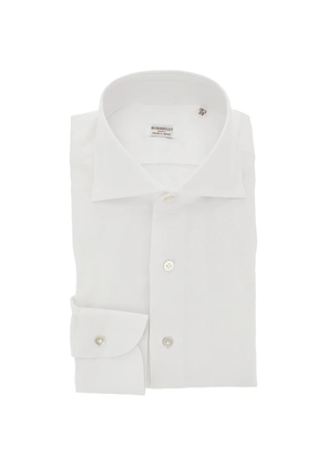 BORRIELLO NAPOLI spread-collar button-up shirt - White