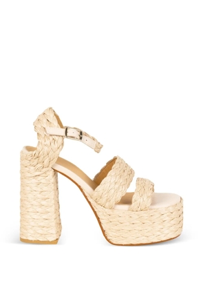 Castañer Fresa braided heeled sandals - Neutrals