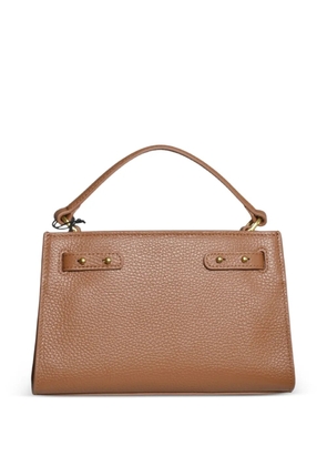 no:rae small Valegro buckle-detail leather tote bag - Brown