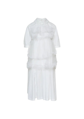 Comme Des Garçons Girl tulle-layered Peter Pan-collar dress - White