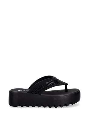 Melissa logo-embossed platform sandals - Black