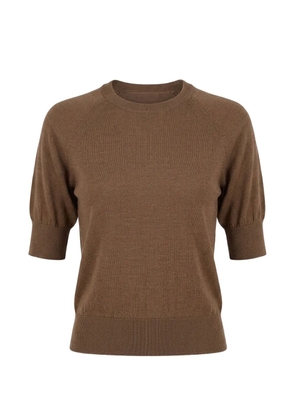 Simone Rocha puff-sleeve sweater - Brown