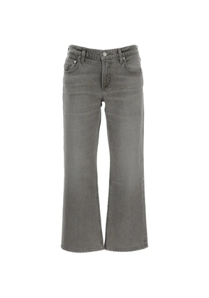 Citizens of Humanity Faye straight-leg cropped jeans - Grey
