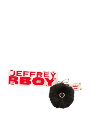 Charles Jeffrey Loverboy Binky faux-fur keyring - Black