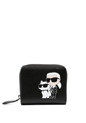 Karl Lagerfeld Ikonik Karl leather purse - Black