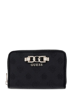 GUESS USA Anise logo-embossed zip-around wallet - Black