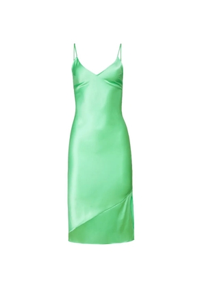 Fleur Du Mal V-neck slip midi dress - Green