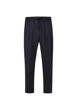 Altea drawstring pleated trousers - Blue