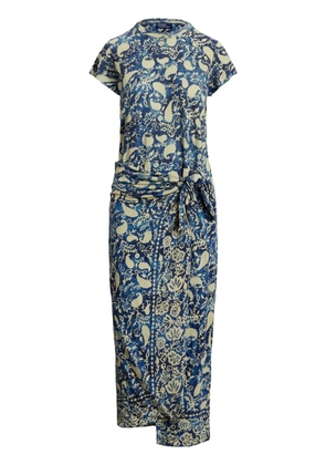 Polo Ralph Lauren false-wrap dress - Blue