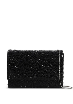TWENTY FOURHAITCH Barceloneta crystal-embellished clutch bag - Black