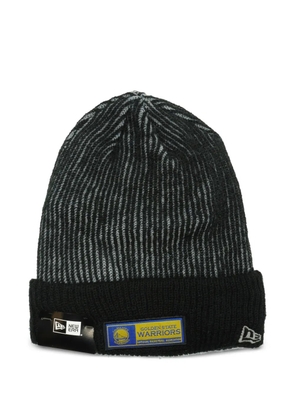 NEW ERA CAP Golden State Warriors striped beanie hat - Black