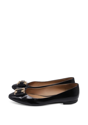 Ferragamo Pre-Owned Bow ballet flats - Black