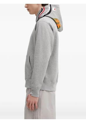 A BATHING APE® shark-print hoodie - Grey