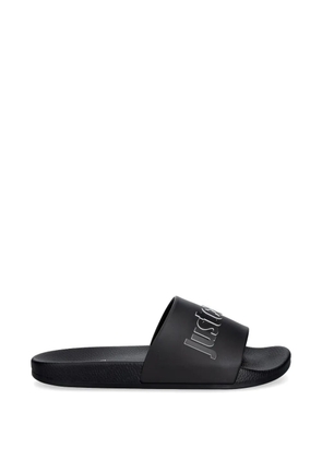 Just Cavalli logo-embossed slides - Black