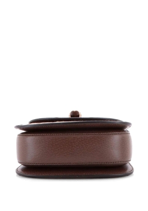 Gucci Pre-Owned Bamboo 1947 Top Handle Bag Jumbo GG Canvas Mini crossbody bag - Brown
