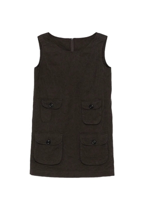 JNBY floral-embroidered utility dress - Black