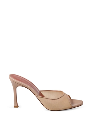 Amina Muaddi Alexa mesh sandals - Neutrals