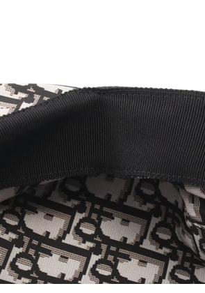 Christian Dior Pre-Owned 2010s logo-embroidered beret - Black