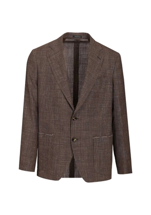 Al Duca D’Aosta 1902 Prince of Wales-check blazer - Brown