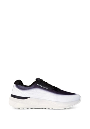 Extr4 graphic-pattern jacquard-fabric sneakers - White
