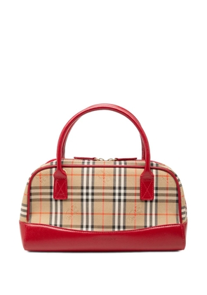 Burberry Pre-Owned 2000-2017 Haymarket Check Canvas handbag - Red