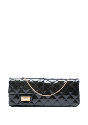 CHANEL Pre-Owned 2008-2009 Quilted Patent Reissue 2.55 Reversible Chain Flap shoulder bag - Blue
