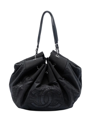 CHANEL Pre-Owned 2009-2010 Lambskin Stretch Spirit Cabas tote bag - Black