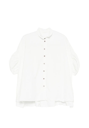 Rundholz ruffled-sleeve shirt - White