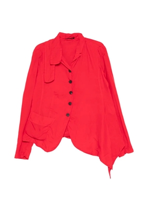 Rundholz asymmetric-hem jacket - Red
