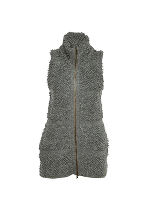 Stella McCartney Pre-Owned zip-up sleeveless cardigan - Grey
