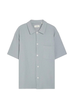 FRAME textured short-sleeve shirt - Blue