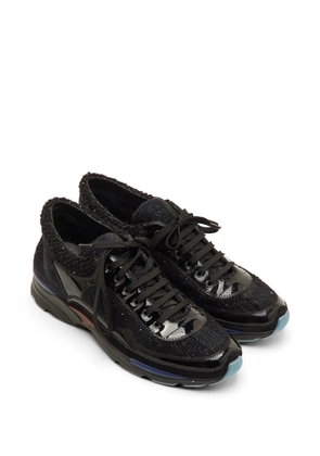 CHANEL Pre-Owned tweed low-top sneakers - Black