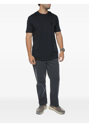 Armani Exchange logo-patch T-shirt - Blue