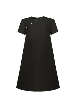 Shanghai Tang button-detail silk dress - Black