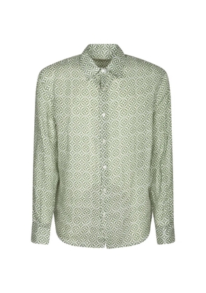 PENINSULA SWIMWEAR Asinara geometric-print shirt - Green