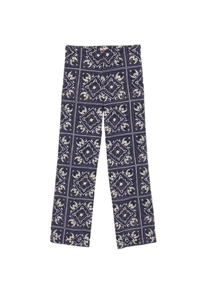 Romeo Gigli Pre-Owned 1990s paisley-print trousers - Blue