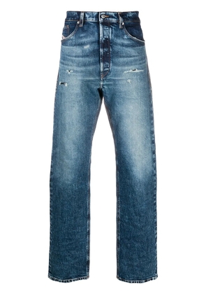 Diesel distressed straight-leg jeans - Blue