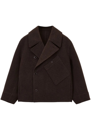 LEMAIRE Dispatch felted mini peacot - Brown
