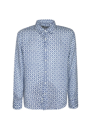 PENINSULA SWIMWEAR Alina geometric-print long-sleeve shirt - Blue