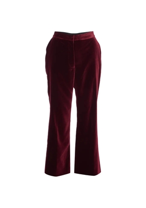 Stella McCartney Pre-Owned velvet straight-leg trousers - Red