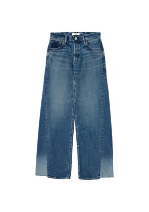 Moussy Vintage Holyoke panelled wide-leg jeans - Blue