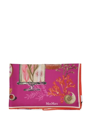 Max Mara printed silk scarf - Pink