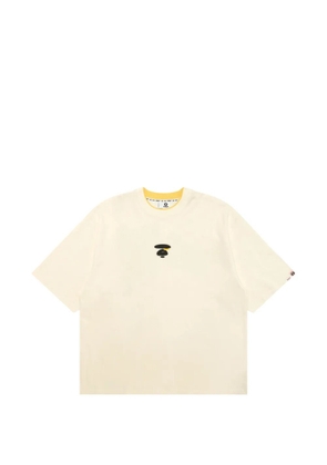 AAPE BY *A BATHING APE® logo-print cotton T-shirt - White