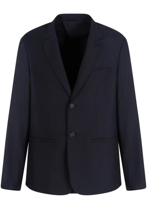 Armani Exchange notched-lapels single-breasted blazer - Blue